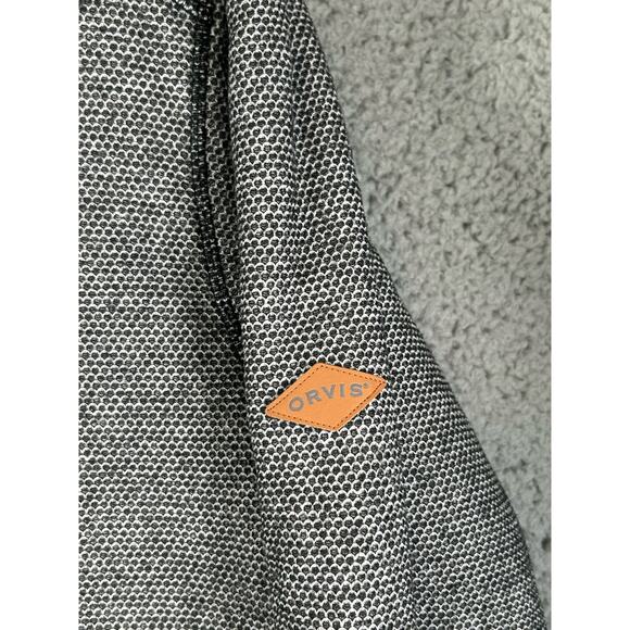 Orvis Sweater Mens M sherpa Fleece Black 1/4 Zip Pullover Sweatshirt Golfing - Picture 4 of 12